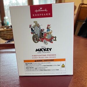 Disney Mickey and Friends Firefighting Friends Ornament - Red